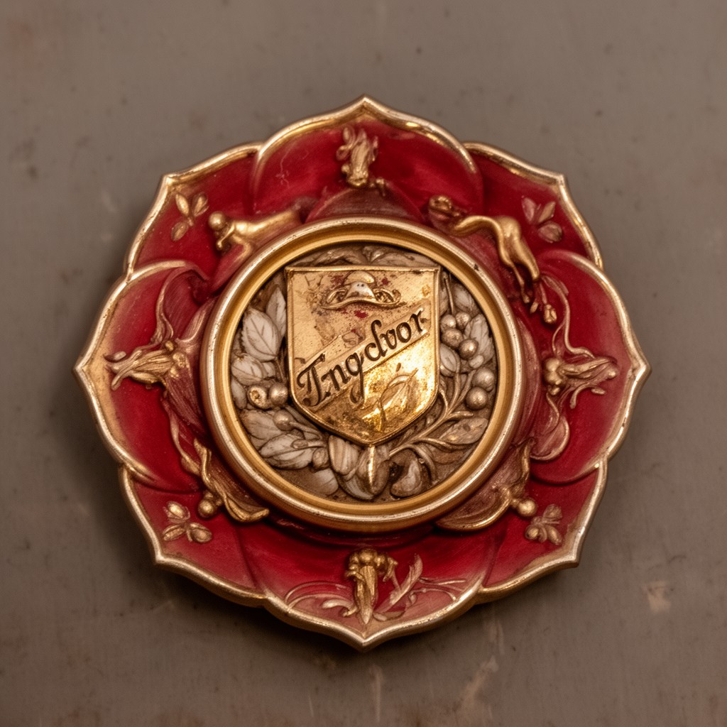 AI-generated illustration of Tudor rose