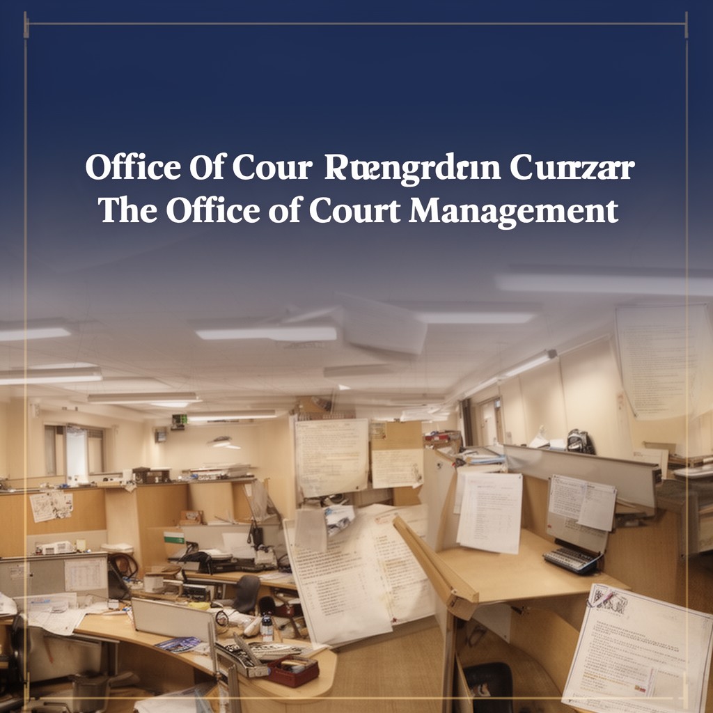 AI-generated illustration of Office of Court Management