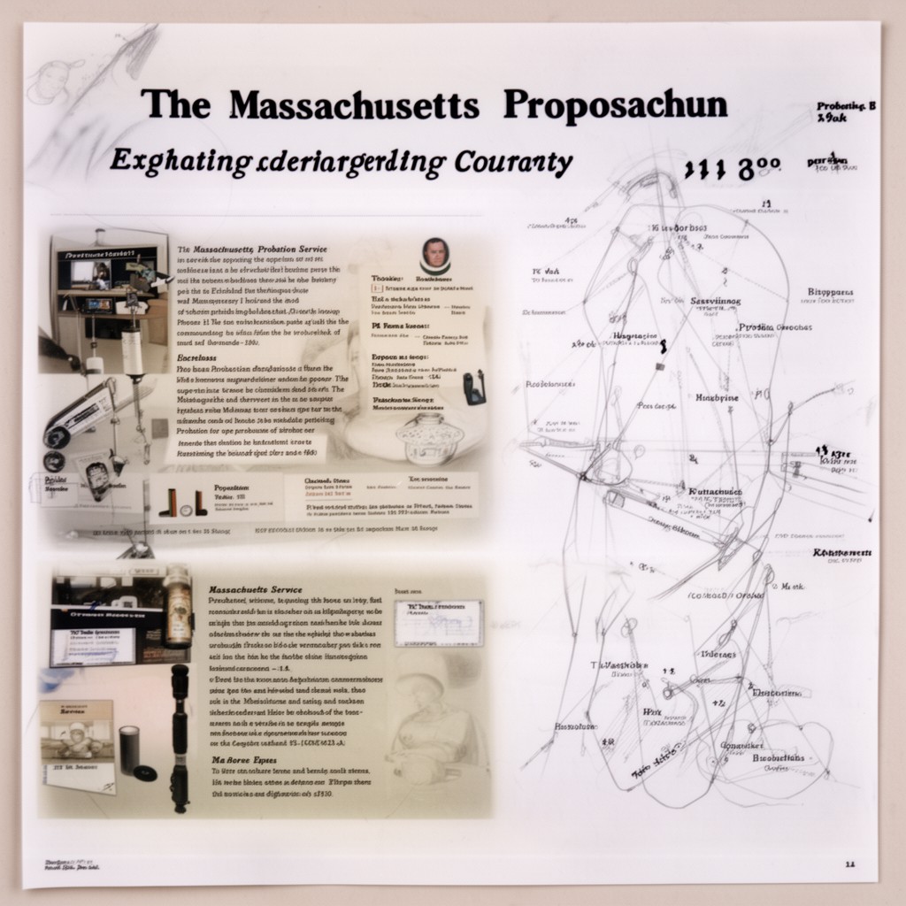 AI-generated illustration of Massachusetts Probation Service