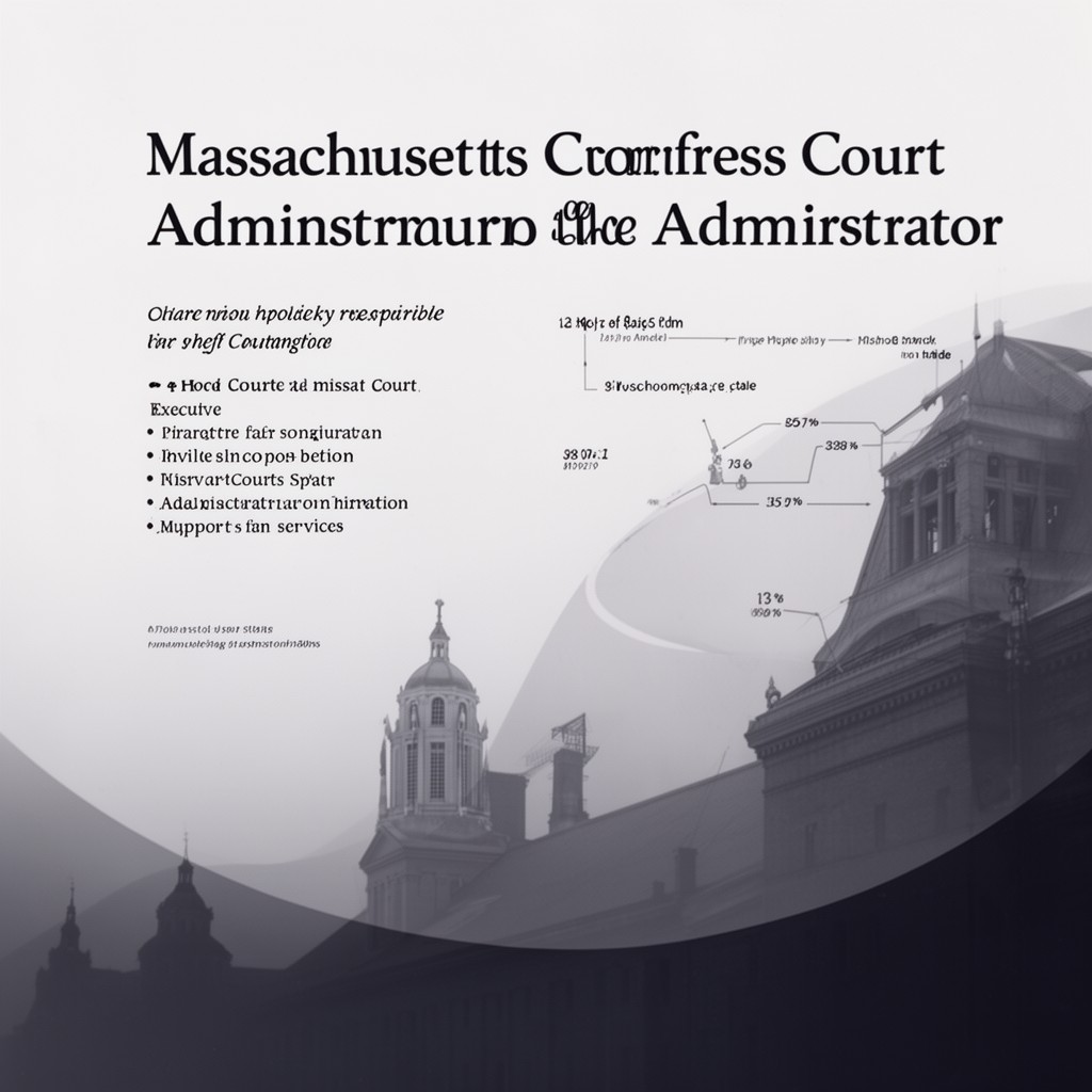 AI-generated illustration of Massachusetts Court Administrator