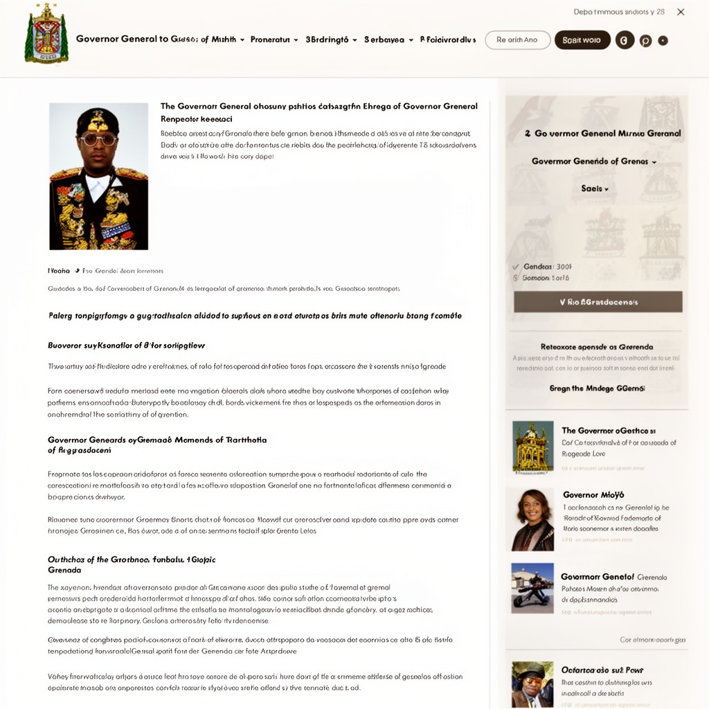 AI-generated illustration of Governor-General of Grenada