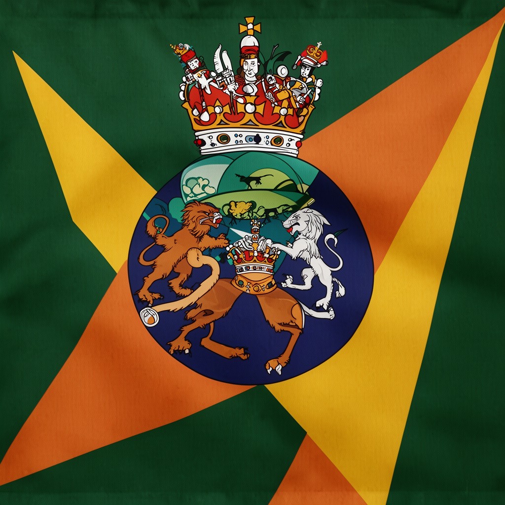 AI-generated illustration of Royal Standard of Grenada