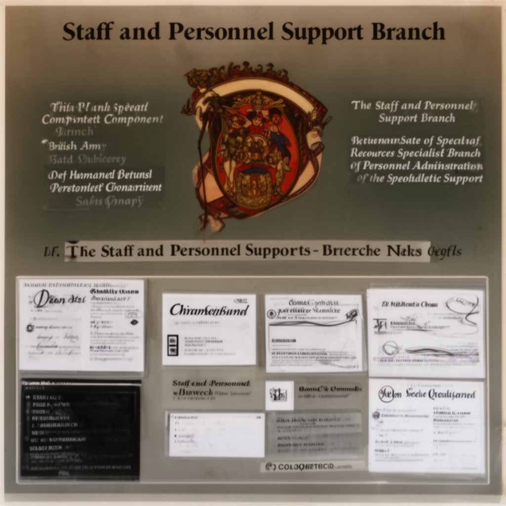 AI-generated illustration of Staff and Personnel Support Branch