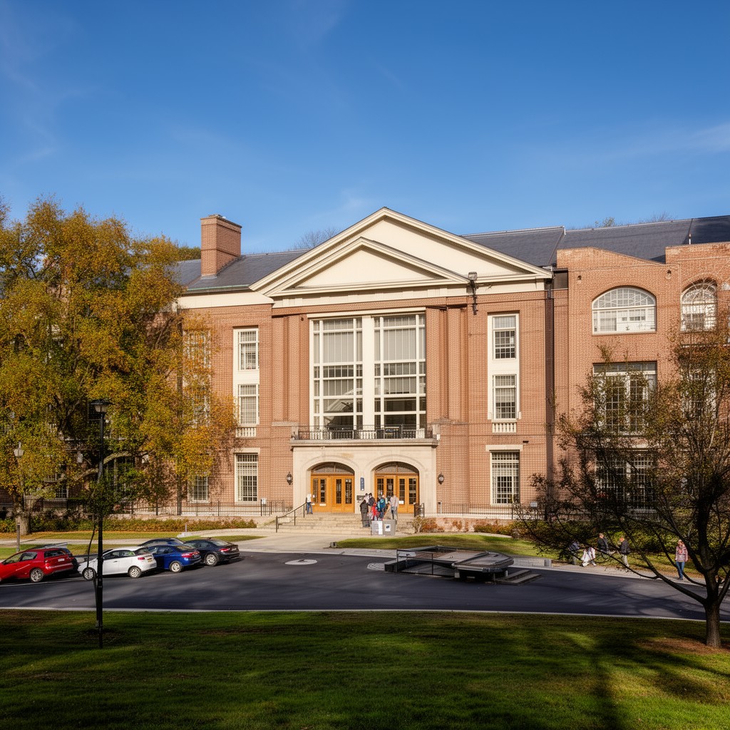 AI-generated illustration of Phelps Science Center