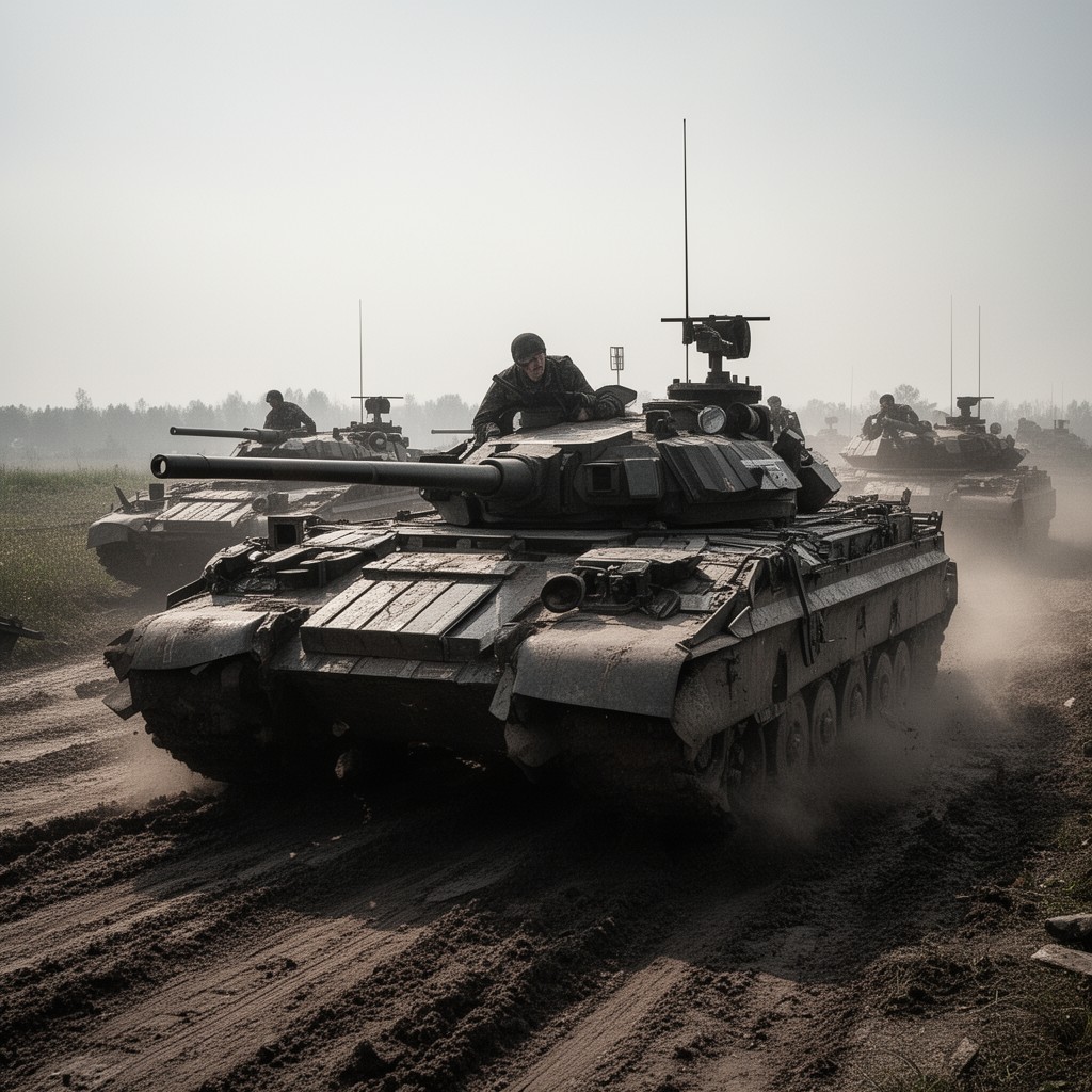 AI-generated illustration of XLVIII Panzer Corps