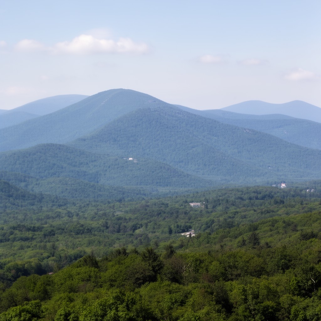 AI-generated illustration of Taconic Mountains
