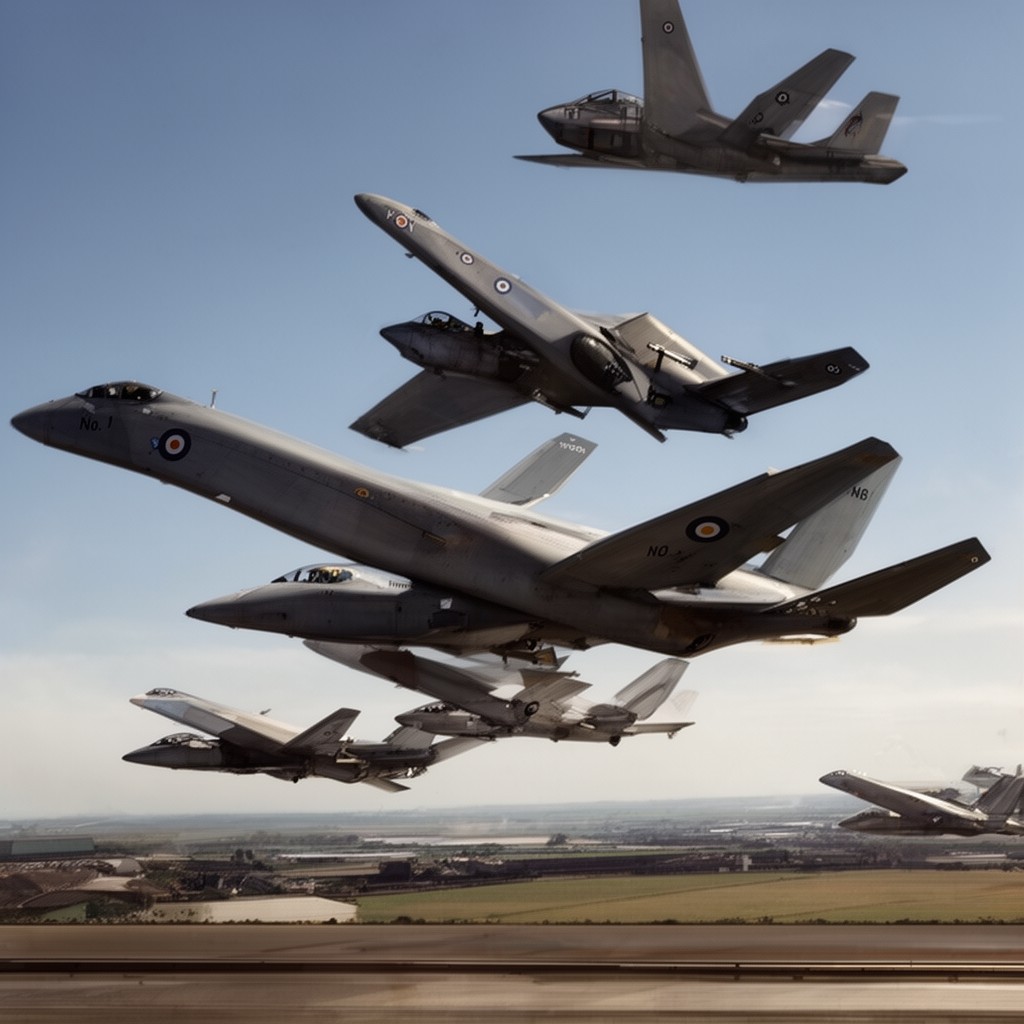 AI-generated illustration of No. 1 Group RAF