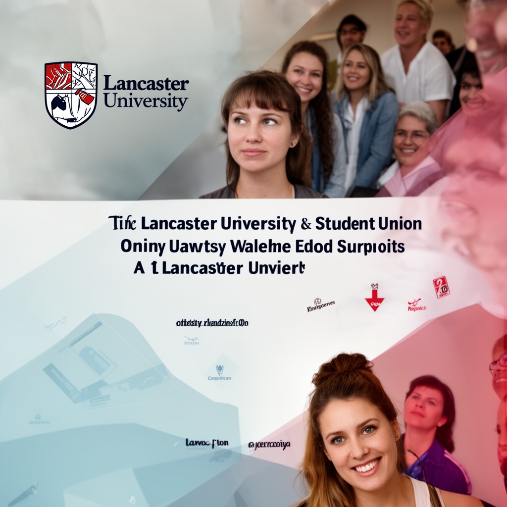 AI-generated illustration of Lancaster University Students' Union