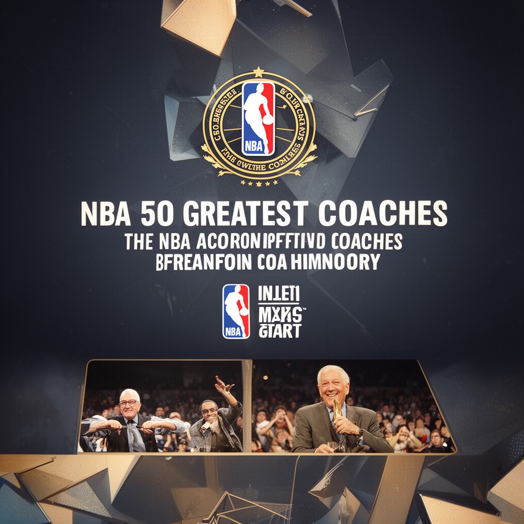 AI-generated illustration of NBA 50 Greatest Coaches recognition