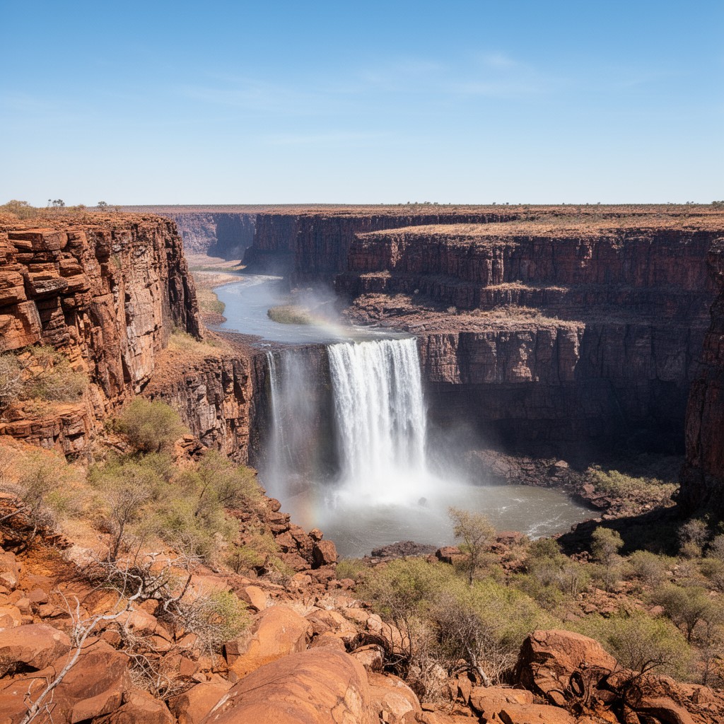 AI-generated illustration of Augrabies Falls National Park