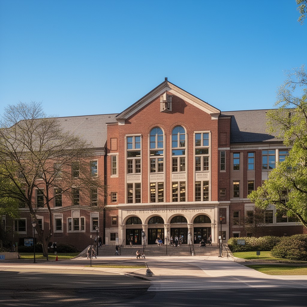 AI-generated illustration of Oak Hill Middle School