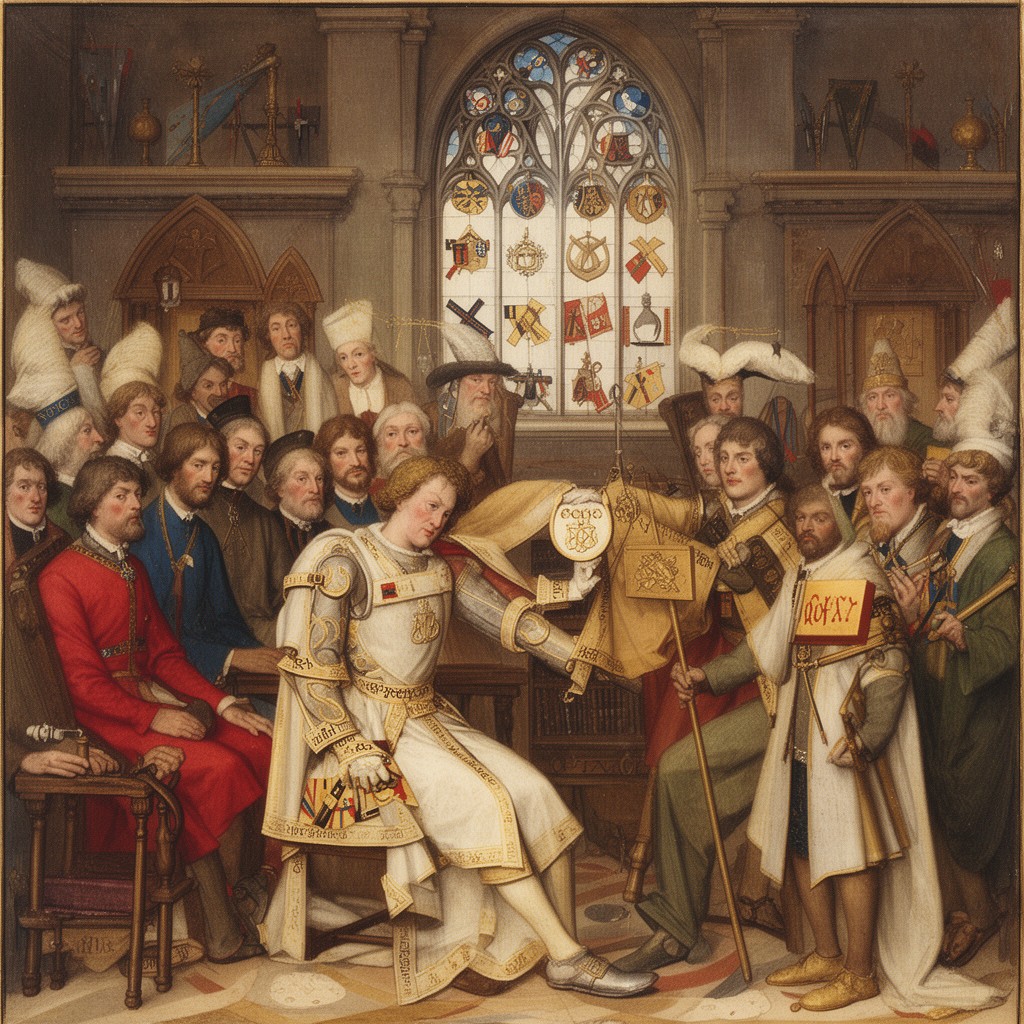 AI-generated illustration of Founding of the Order of the Garter