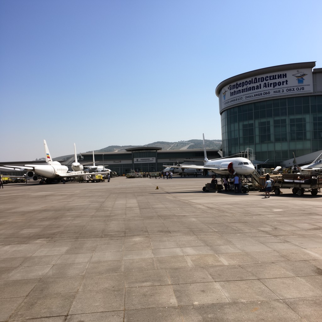 AI-generated illustration of Simferopol International Airport