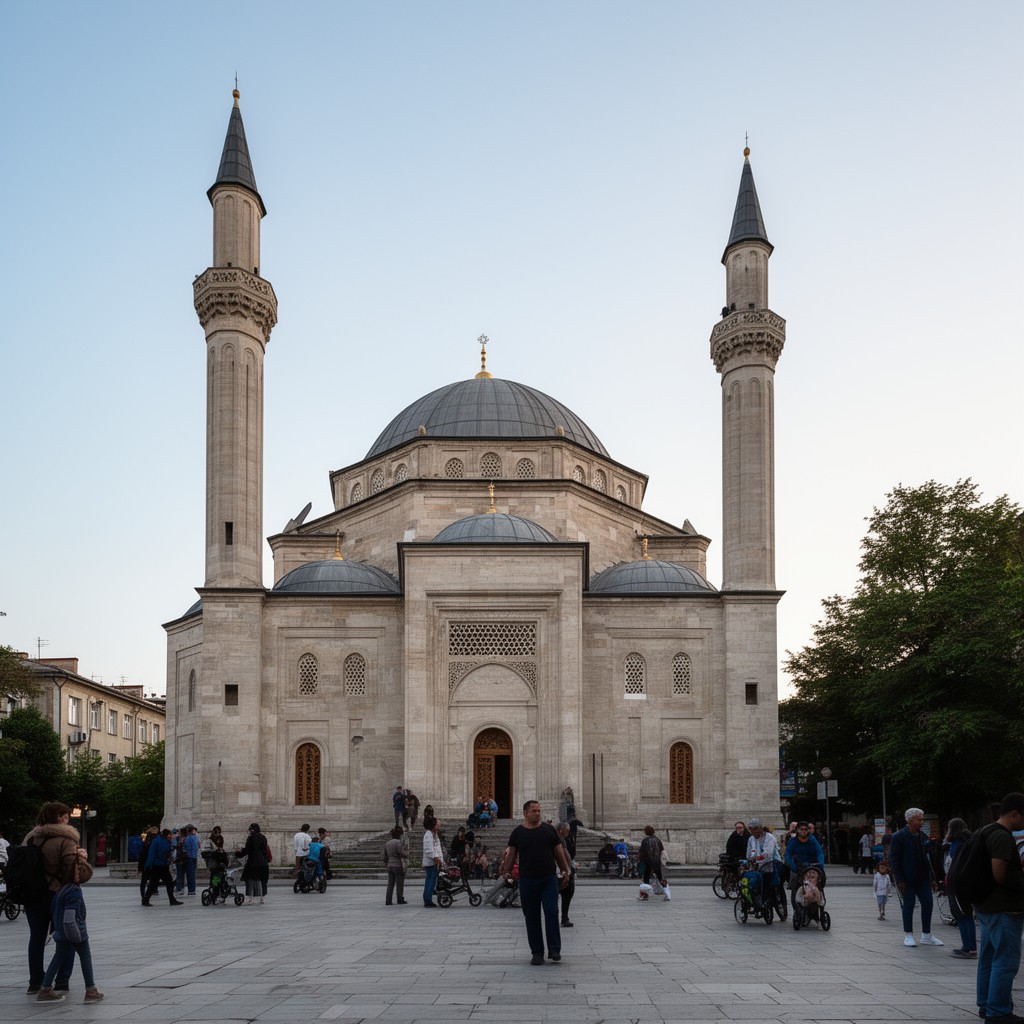 AI-generated illustration of Kebir-Jami Mosque