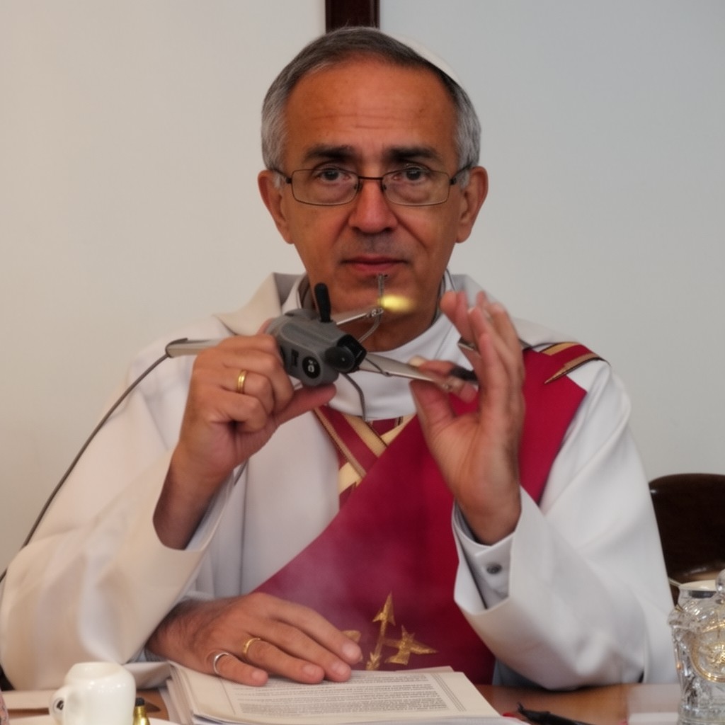 AI-generated illustration of Bishop of Nueve de Julio