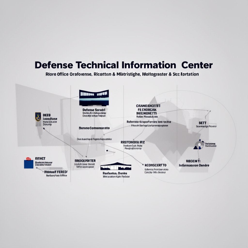 AI-generated illustration of Defense Technical Information Center elements