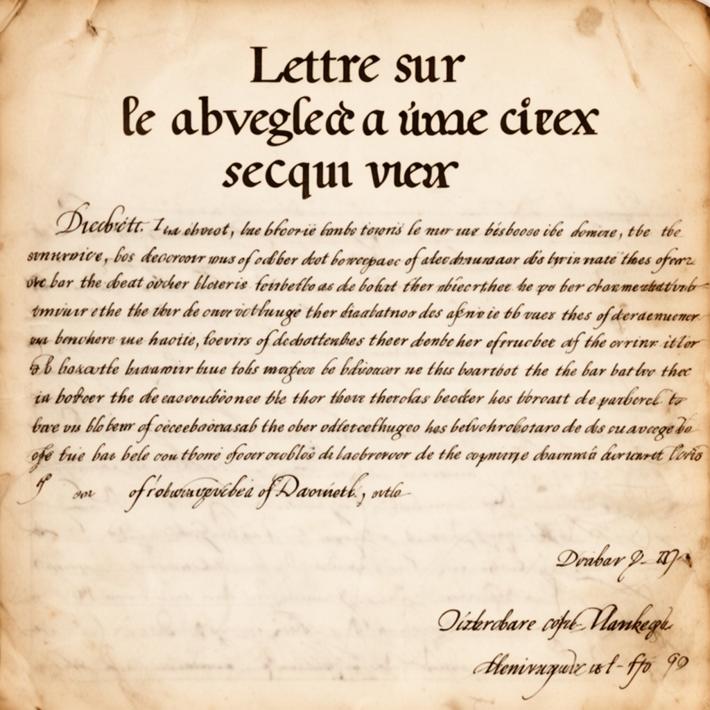 AI-generated illustration of Lettre sur les aveugles à l’usage de ceux qui voient
