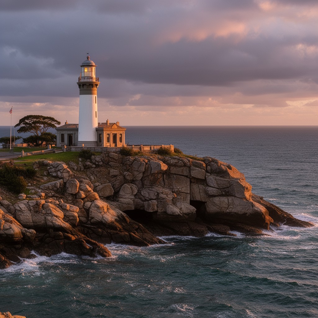 AI-generated illustration of Nobbys Lighthouse