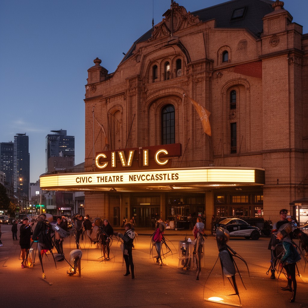 AI-generated illustration of Civic Theatre Newcastle