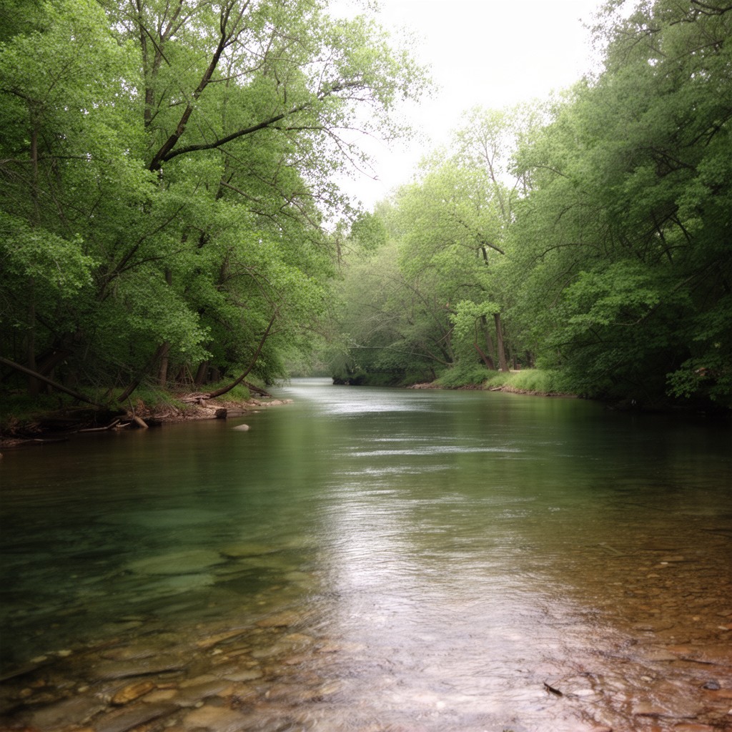 AI-generated illustration of Mad River