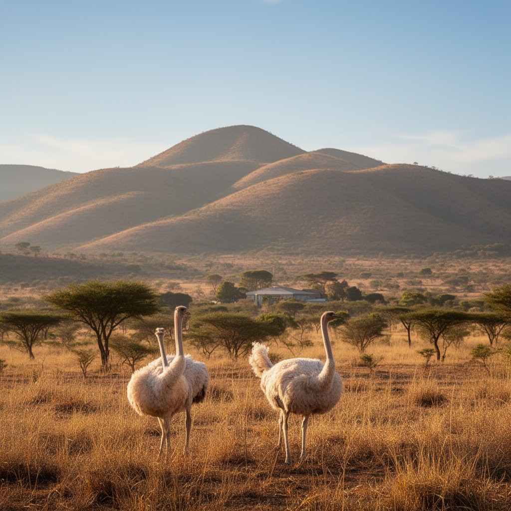 AI-generated illustration of Oudtshoorn