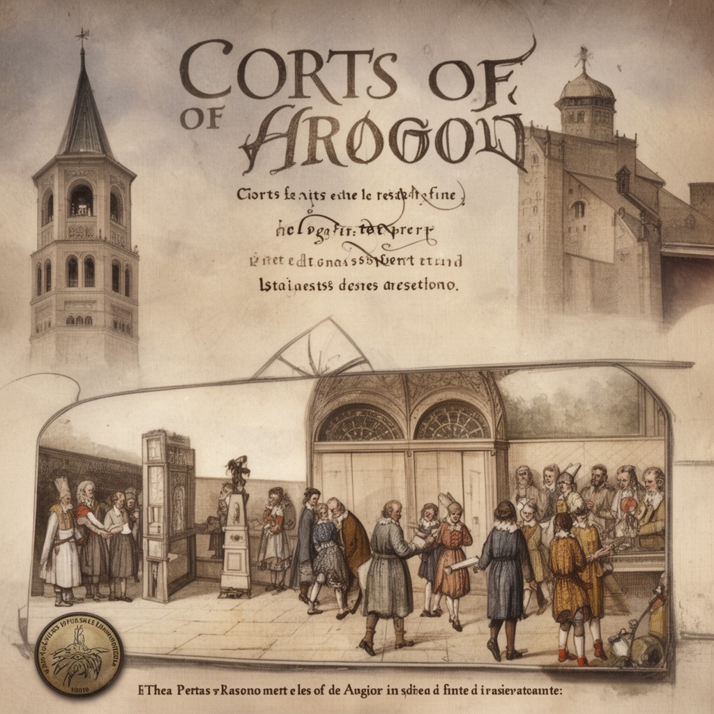 AI-generated illustration of Corts of Aragon