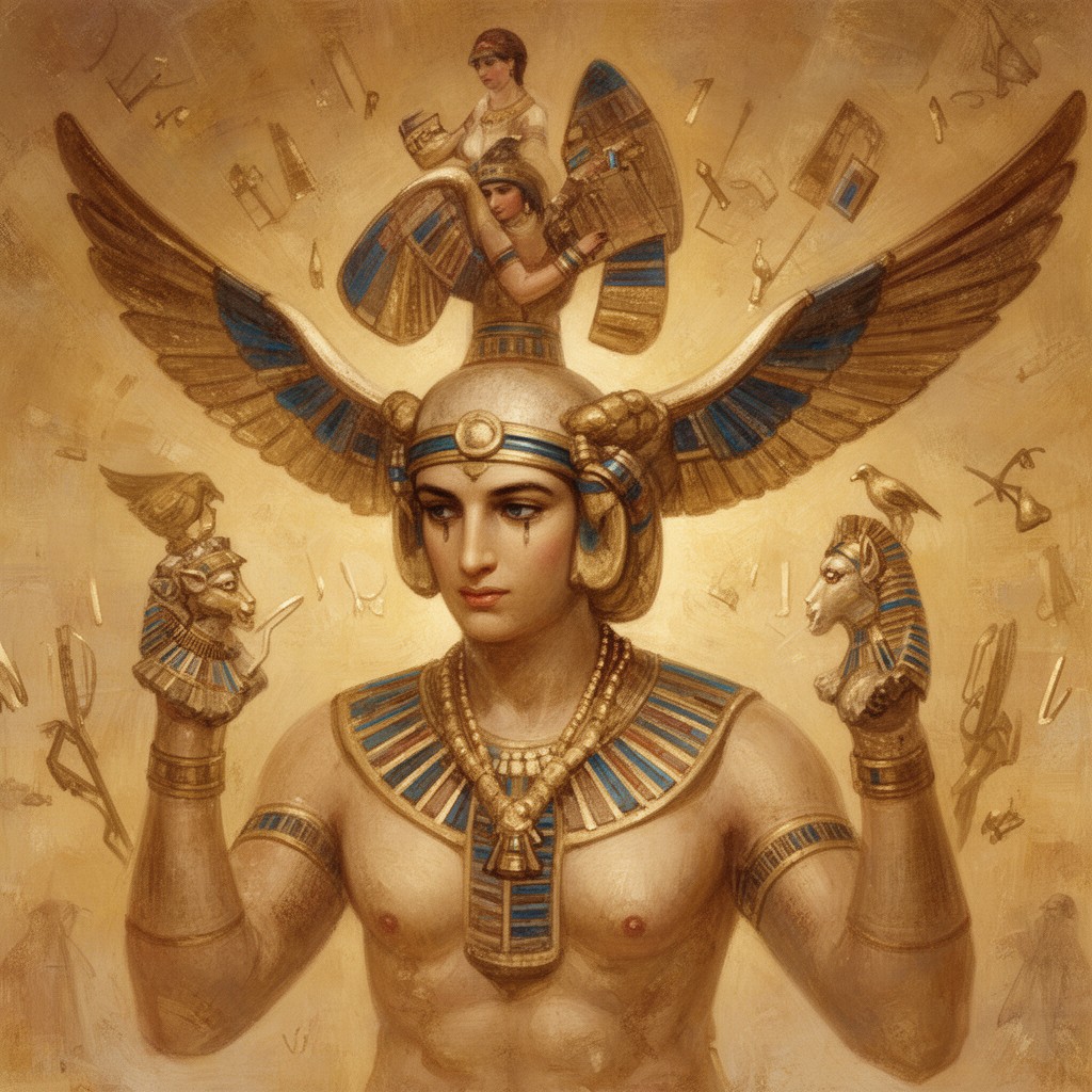 AI-generated illustration of Isis-Serapis