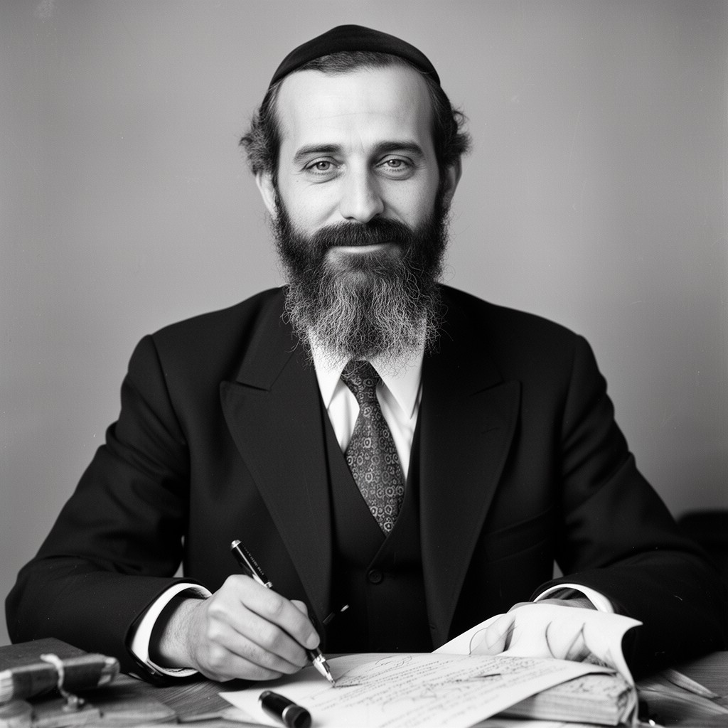AI-generated illustration of Rabbi Yehuda Leib Maimon
