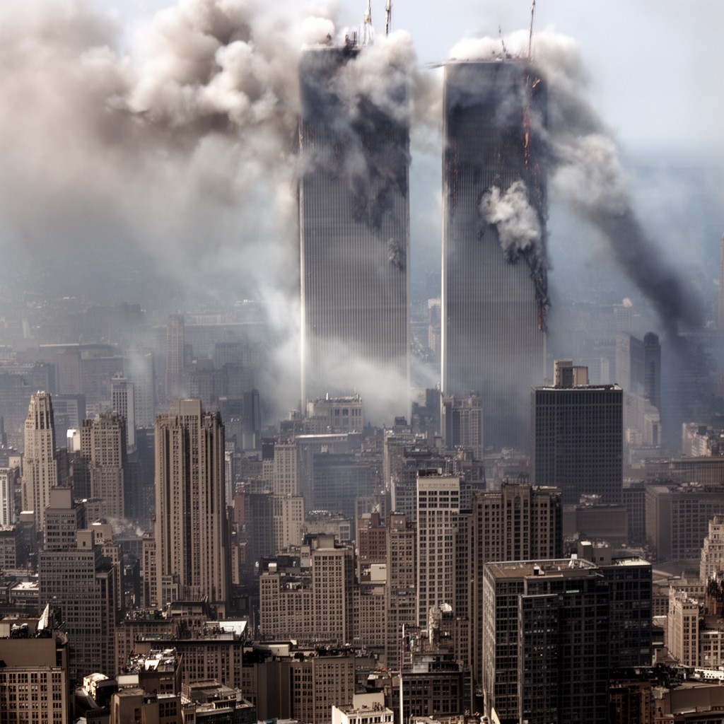 AI-generated illustration of September 11 attacks