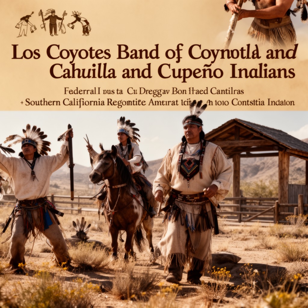 AI-generated illustration of Los Coyotes Band of Cahuilla and Cupeño Indians