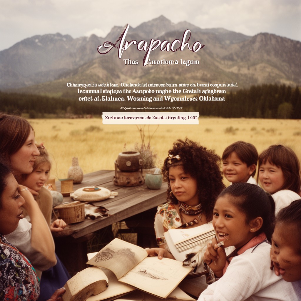 AI-generated illustration of Arapaho language