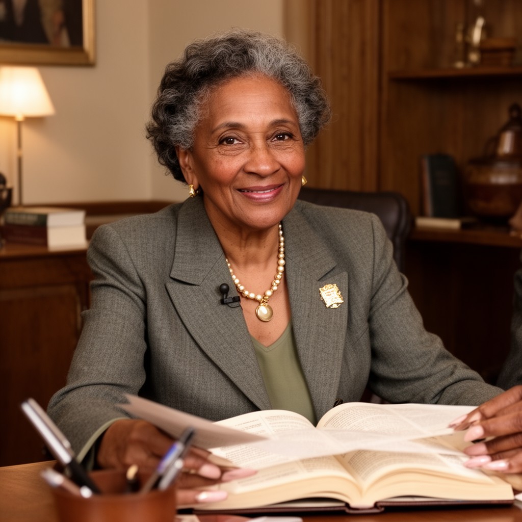 AI-generated illustration of Christine King Farris