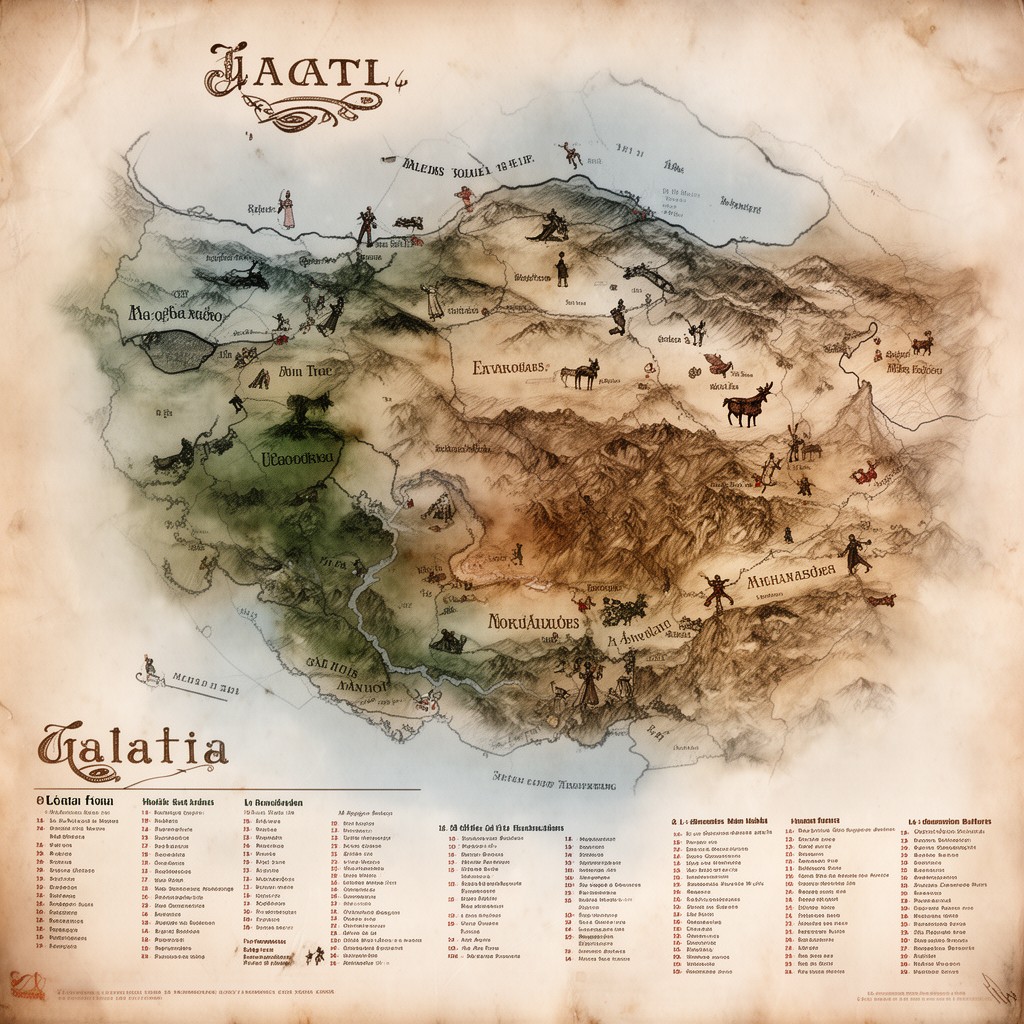 AI-generated illustration of Galatia