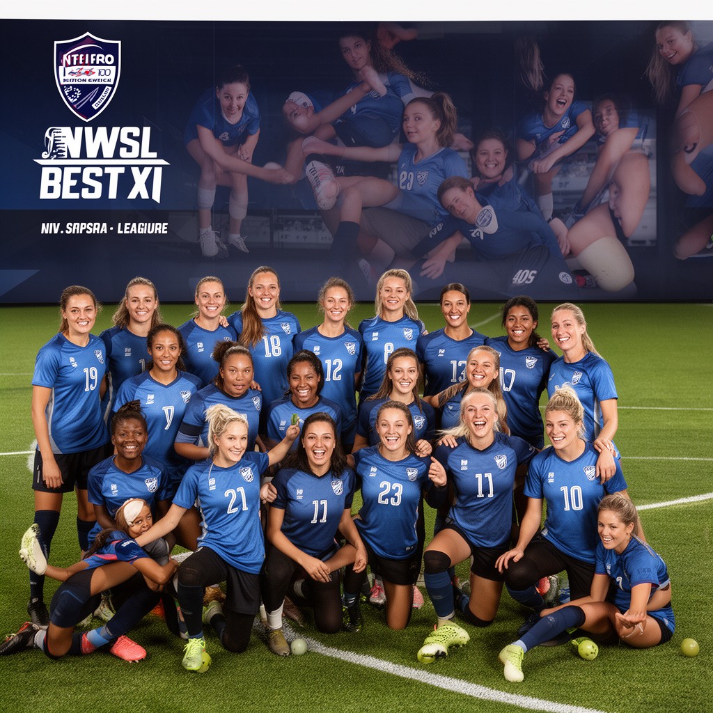 AI-generated illustration of NWSL Best XI