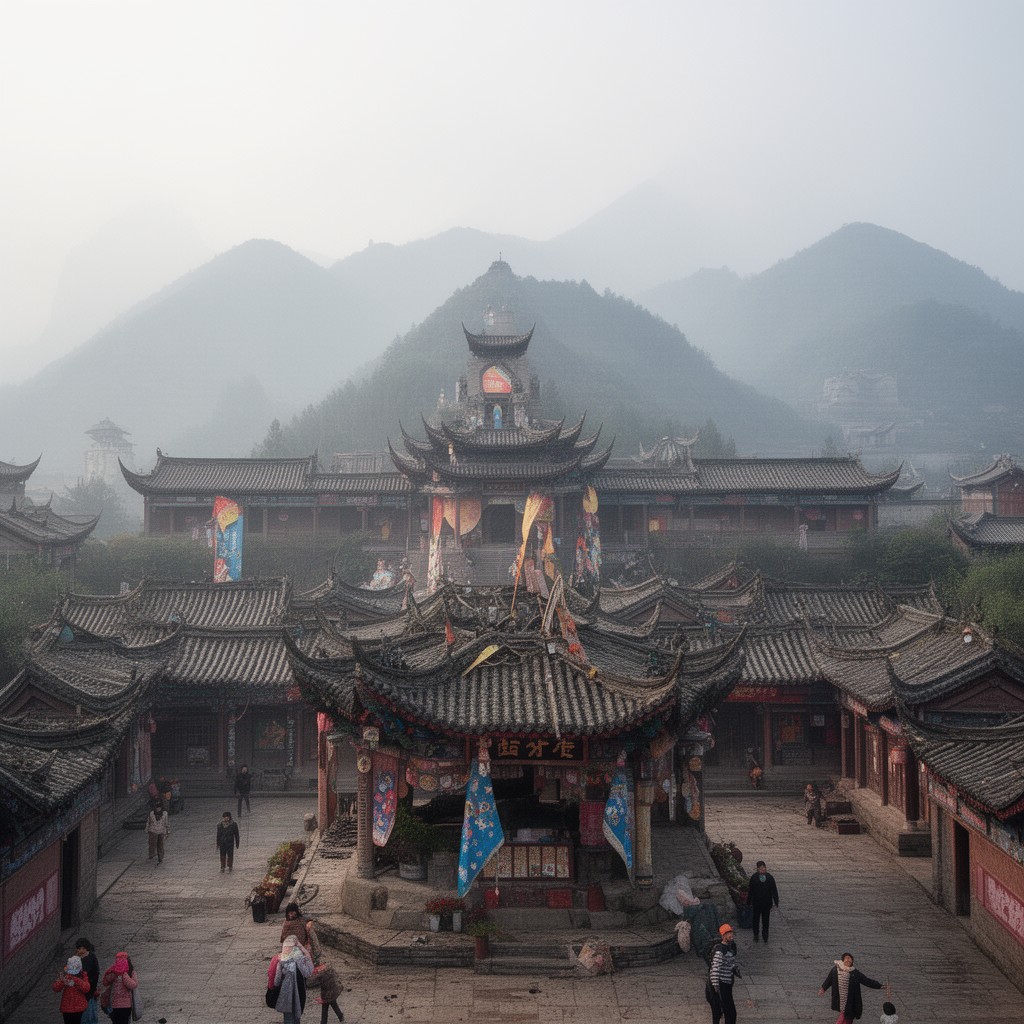 AI-generated illustration of Shanxi Province
