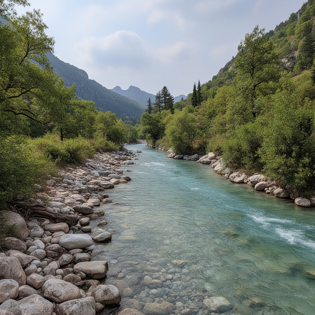 AI-generated illustration of Gediz River