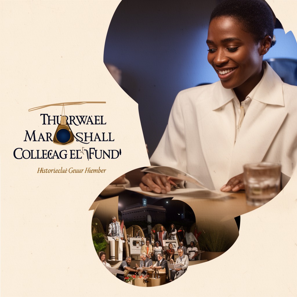 AI-generated illustration of Thurgood Marshall College Fund (historical collaboration, not member)