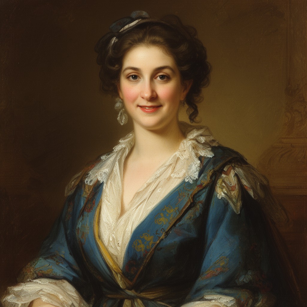 AI-generated illustration of Anne-Charlotte-Laure Sallambier