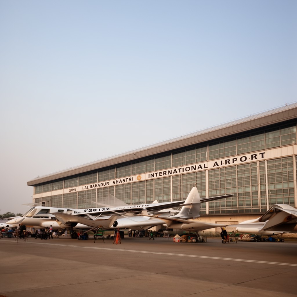 AI-generated illustration of Lal Bahadur Shastri International Airport