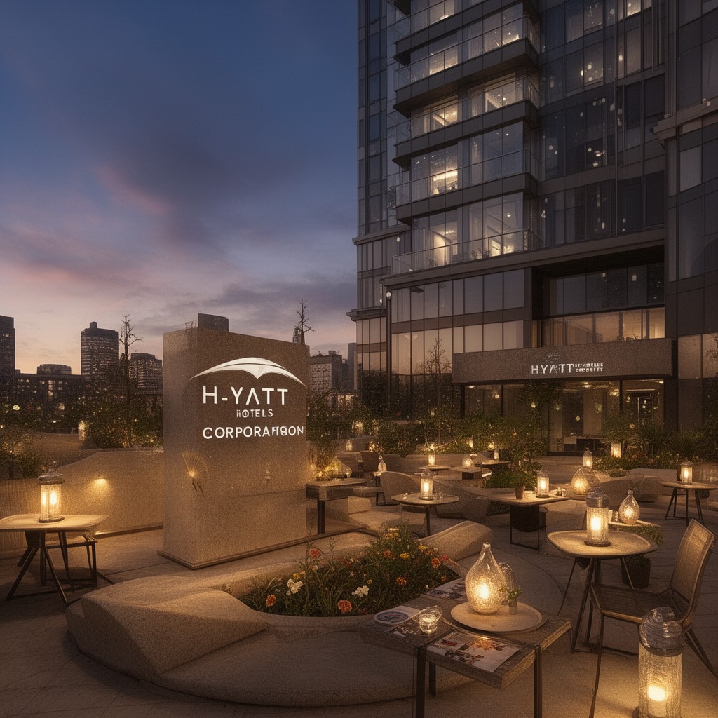 AI-generated illustration of Hyatt Hotels Corporation