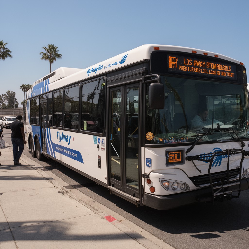 AI-generated illustration of FlyAway Bus