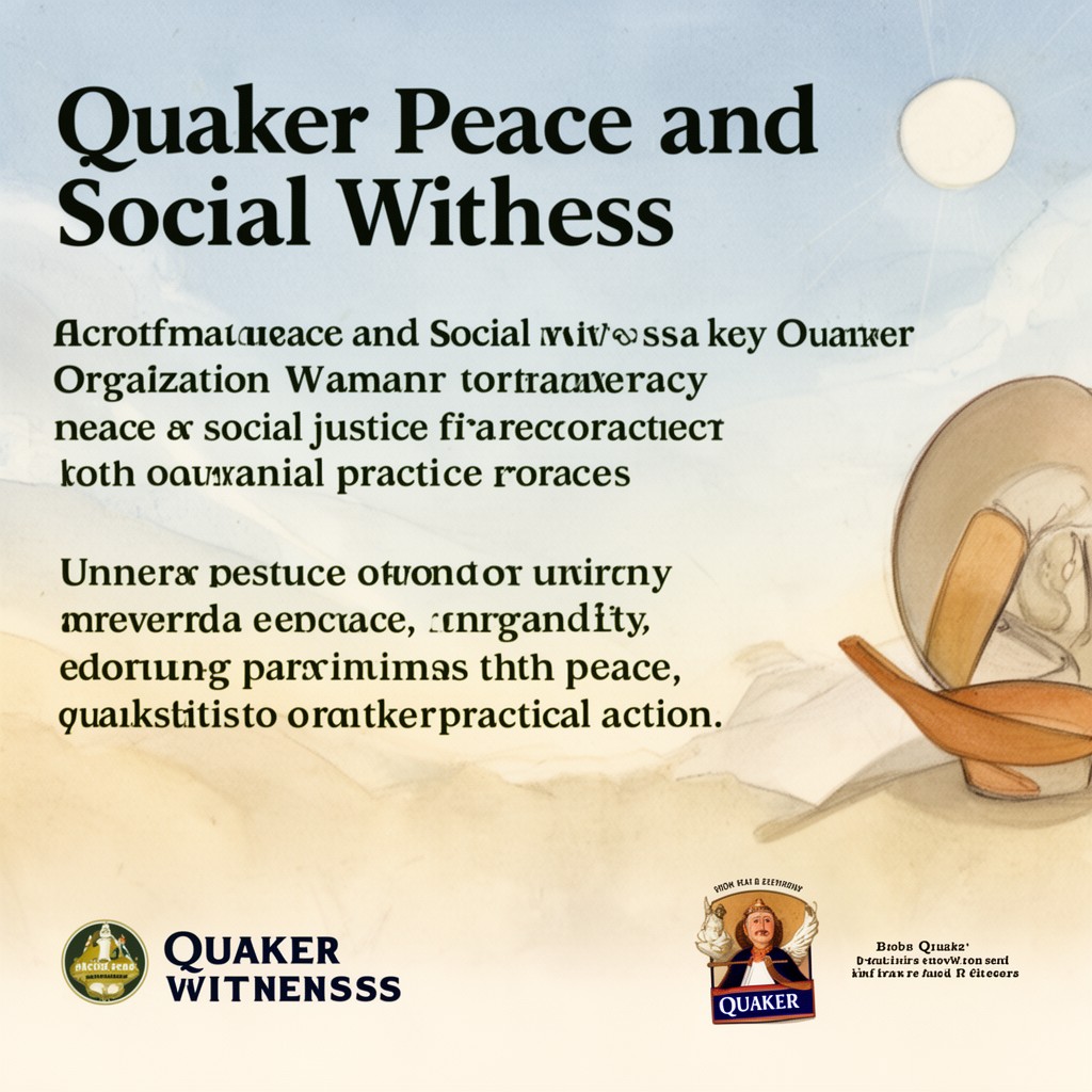 AI-generated illustration of Quaker Peace and Social Witness