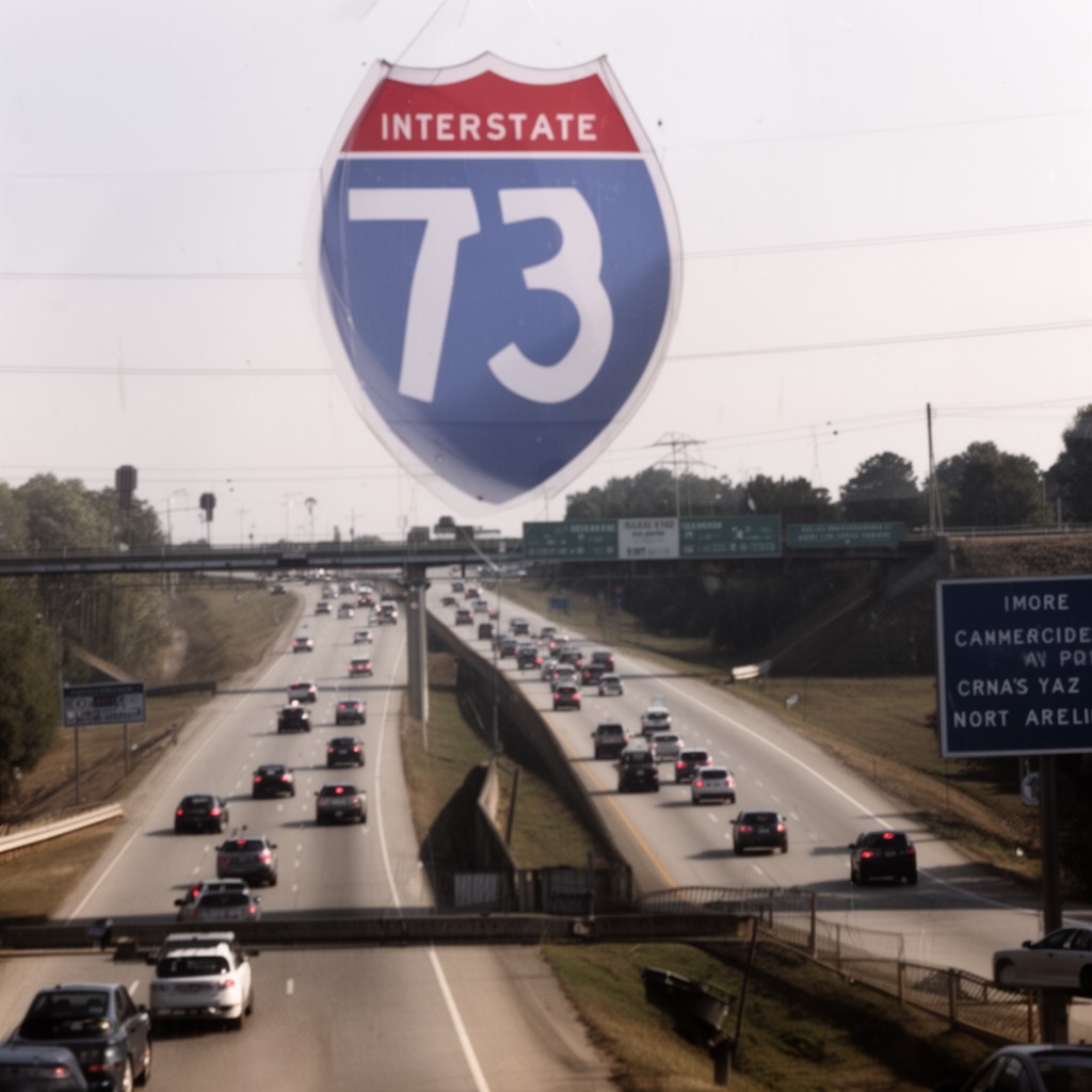 AI-generated illustration of Interstate 73