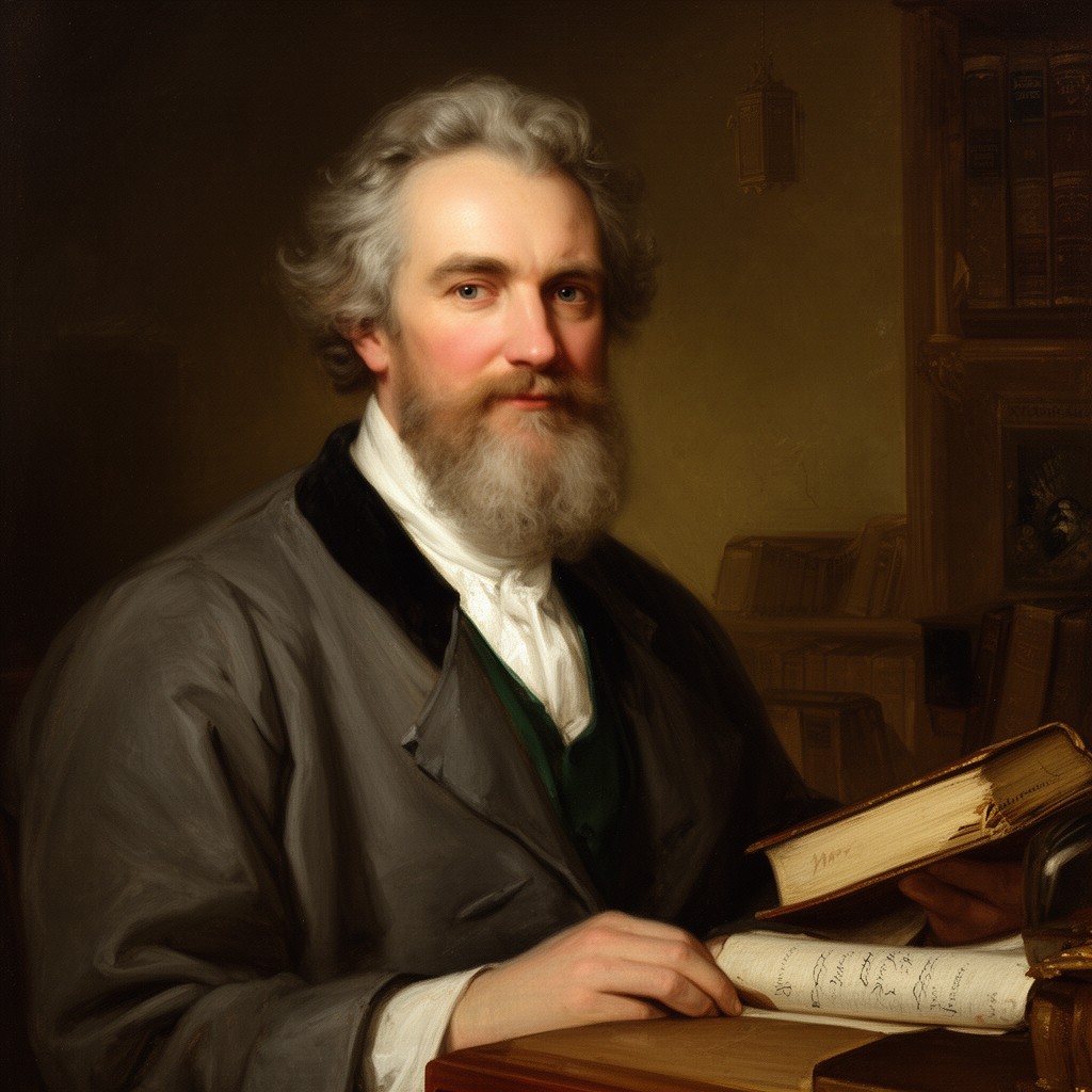 AI-generated illustration of Robert Barker