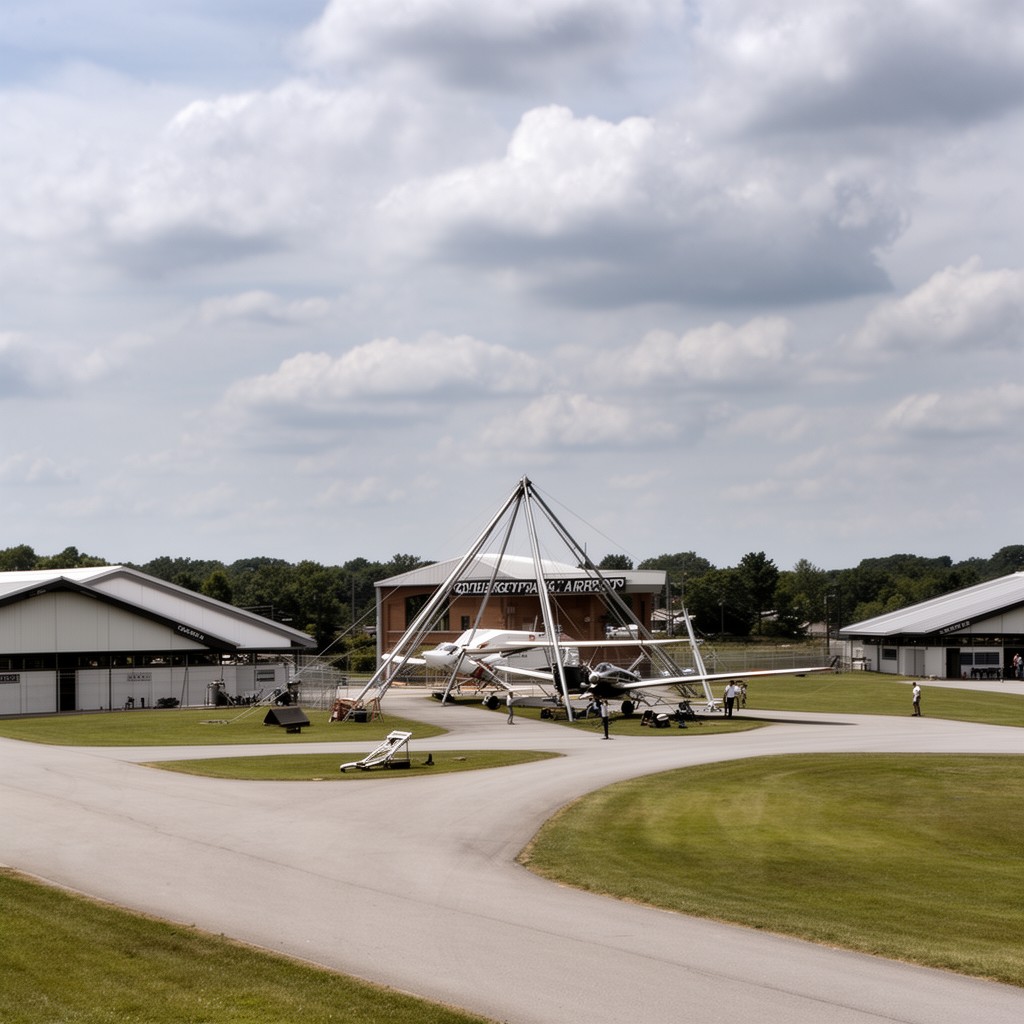 AI-generated illustration of College Park Airport