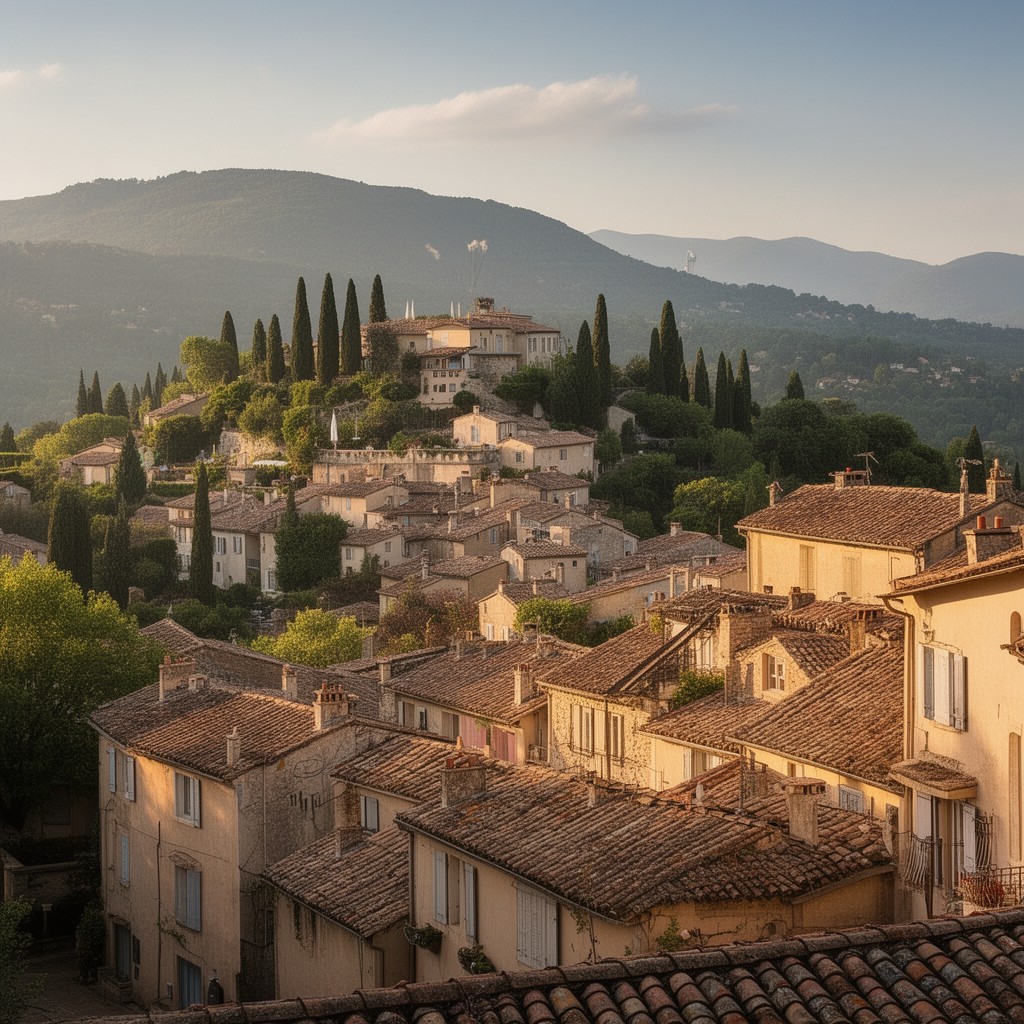 AI-generated illustration of Mougins
