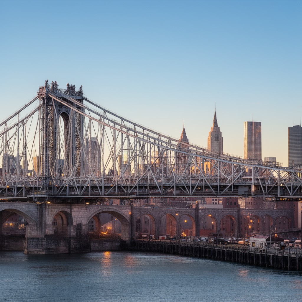 AI-generated illustration of 59th Street Bridge