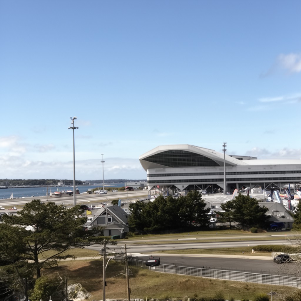 AI-generated illustration of Barnstable Municipal Airport