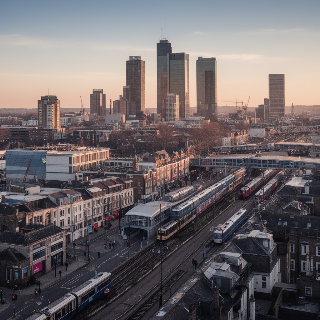 AI-generated illustration of London Borough of Croydon