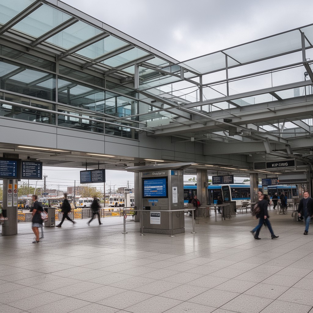 AI-generated illustration of Kipling station